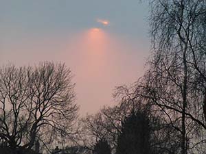 Sun taken from Senneleys Park